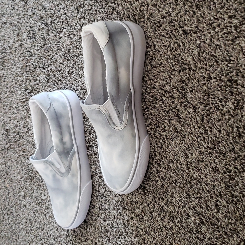 Sneakers Tie-dye Gray White Slip-on